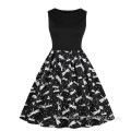 Fashion Sleeveless Ladies Flower Lovely Dress With Belt